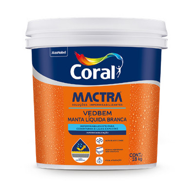 Coral Mactra Vedbem Manta Líquida Branca