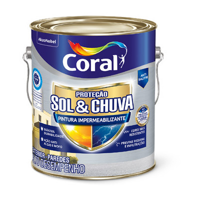 Coral Proteção Sol & Chuva Pintura Impermeabilizante