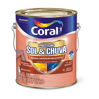 Coral Proteção Sol & Chuva Resina Impermeabilizante