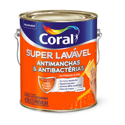 Coral Super Lavável Antimanchas & Antibactérias