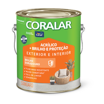 Coralar Acrílico + Brilho e Proteção