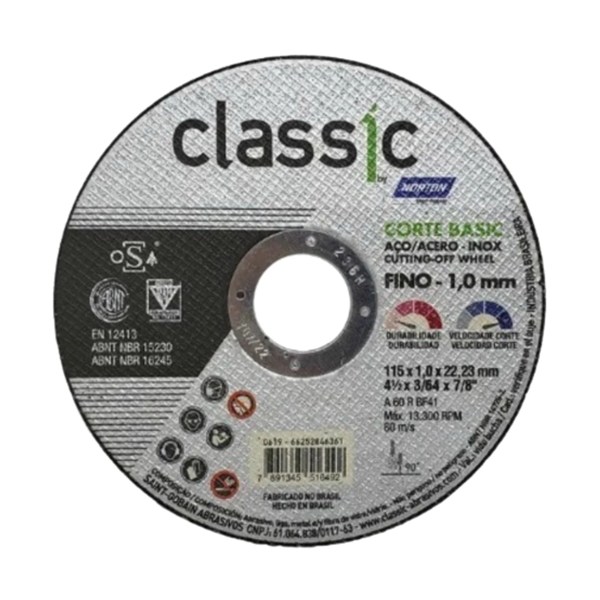 Norton Classic — Disco de Corte 1,0 mm